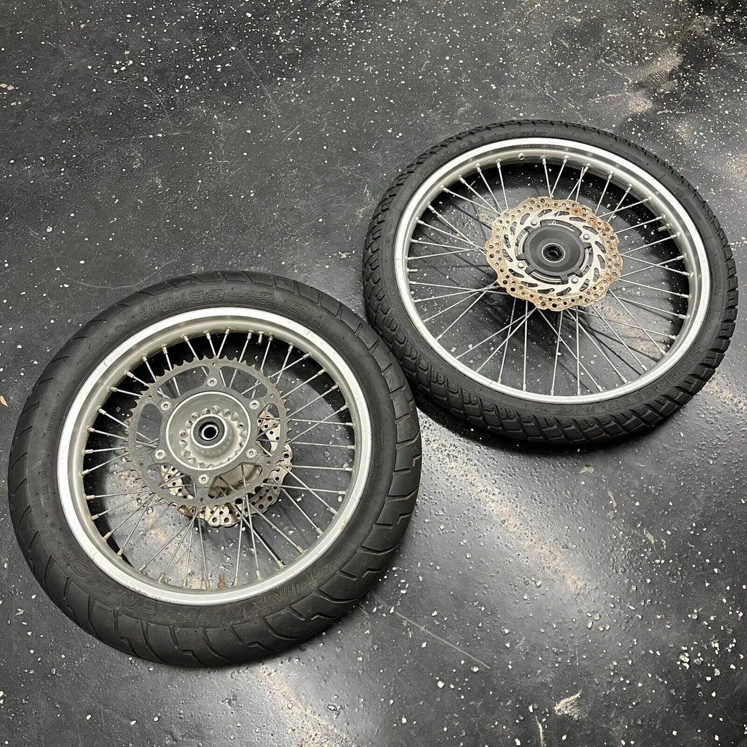 CRF250F WHEELS FRONT REAR STREET TIRES SUPERMOTO GENUINE HONDA CRF 250 F 19-25