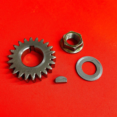 KLX300 PRIMARY DRIVE GEAR WOODRUFF KEY CRANK NUT GENUINE OEM KAWASAKI KLX 300 R