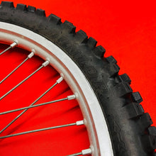 Load image into Gallery viewer, RM125 FRONT WHEEL COMPLETE EXCEL 21&quot; RIM TIRE GENUINE OEM SUZUKI RM 125 (2001-08