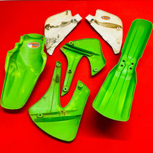 Load image into Gallery viewer, KX85 PLASTICS FENDERS SHROUDS GRAPHICS OEM GENUINE KAWASAKI KX 85 100 (2001-2013
