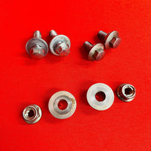 Load image into Gallery viewer, YZ450F REAR FENDER BOLTS KIT PLASTIC MOUNTS GENUINE OEM YAMAHA YZ 450 250 F