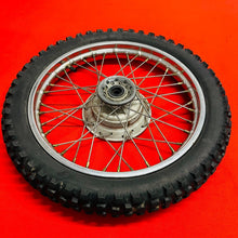 Load image into Gallery viewer, CRF70 FRONT WHEEL COMPLETE 14&quot; RIM TIRE OEM GENUINE HONDA CRF XR 70 (2004-2012)