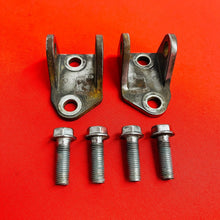 Load image into Gallery viewer, RMZ450 FOOT PEG MOUNTS BRACKETS BOLTS GENUINE OEM SUZUKI RMZ 450 (2005-2007)