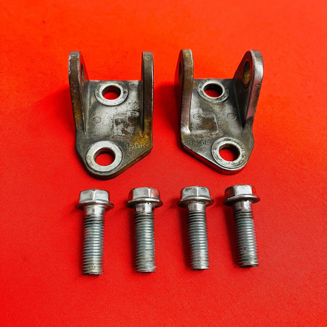 RMZ450 FOOT PEG MOUNTS BRACKETS BOLTS GENUINE OEM SUZUKI RMZ 450 (2005-2007)