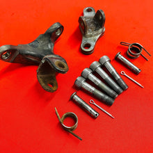 Load image into Gallery viewer, CRF150F FOOT PEG MOUNTS BRACKETS BOLTS GENUINE OEM HONDA CRF 150 F (2003-2009)
