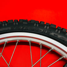 Load image into Gallery viewer, DRZ125 FRONT WHEEL COMPLETE 17&quot; RIM OEM GENUINE SUZUKI DR-Z DRZ 125 L (03-07
