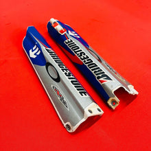 Load image into Gallery viewer, YZ250 FORK GUARDS COVERS PLASTICS GENUINE OEM YAMAHA YZ 250 (2002-2005)