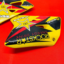 Load image into Gallery viewer, RM125 SHROUDS TANK COVERS ROCKSTAR PLASTICSGENUINE OEM SUZUKI RM 125 (2001-2008