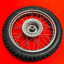 Load image into Gallery viewer, CRF70 FRONT WHEEL COMPLETE 14&quot; RIM TIRE OEM GENUINE HONDA CRF XR 70 (2004-2012)