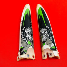 Load image into Gallery viewer, KX85 FORK GUARDS COVERS OEM GENUINE KAWASAKI KX 85 100 (2001-2013)