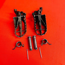 Load image into Gallery viewer, KX250F FOOT PEGS KIT SPRINGS NEW PINS GENUINE OEM KAWASAKI KX 250 F (2006-2008)