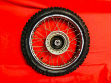 Load image into Gallery viewer, CRF70 FRONT WHEEL 14in RIM COMPLETE AUTHENTIC STOCK OEM HONDA 2004-2012 CRF 70 F