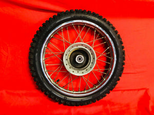 CRF70 FRONT WHEEL 14in RIM COMPLETE AUTHENTIC STOCK OEM HONDA 2004-2012 CRF 70 F