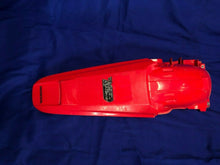 Load image into Gallery viewer, CRF450X REAR FENDER WITH TAIL LIGHT CUT OUT PLASTICS RED OEM HONDA CRF 450 X