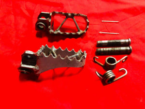 KTM50 FOOTPEGS FOOT PEGS KIT COMPLETE OEM KTM 50 LC PRO SR SX SENIOR