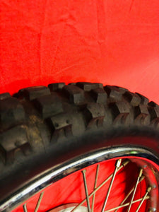 CRF70 FRONT WHEEL 14in RIM COMPLETE AUTHENTIC STOCK OEM HONDA 2004-2012 CRF 70 F