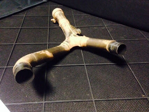 HONDA CRF250R CRF 250 OEM STOCK DUAL EXHAUST Y HEADER MID PIPE MUFFLER