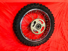 Load image into Gallery viewer, CRF100 XR100 REAR WHEEL RIM COMPLETE 16 INCH OEM HONDA CRF XR 100