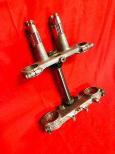 CRF 150 R TRIPLE CLAMPS TREES WITH RISERS BAR CLAMPS OEM HONDA CRF 150 R RB