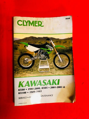 KX80 OWNERS MANUAL KX80 91-00 KX85 01-03 KX100 89-03 OEM KAWASAKI KX 80