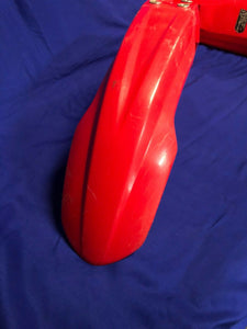 CRF450X FRONT FENDER PLASTIC RED OEM HONDA CRF 450 X