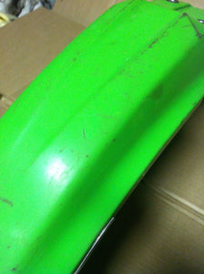 08 KAWASAKI KX250F KX 250 F OEM FRONT FENDER GREEN PLASTIC GRAPHICS PLASTICS