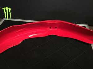 CRF250R RED FRONT FENDER PLASTICS CRF 250 R COMPLETE OEM HONDA