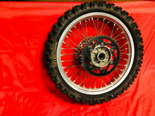 Load image into Gallery viewer, 07 RM125 REAR WHEEL RIM COMPLETE VORTEX SPROCKET OEM SUZUKI RM 125 (01-07)