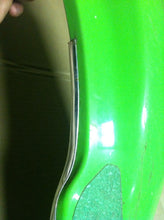 Load image into Gallery viewer, 08 KAWASAKI KX250F KX 250 F OEM FRONT FENDER GREEN PLASTIC GRAPHICS PLASTICS