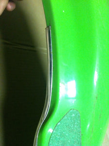 08 KAWASAKI KX250F KX 250 F OEM FRONT FENDER GREEN PLASTIC GRAPHICS PLASTICS