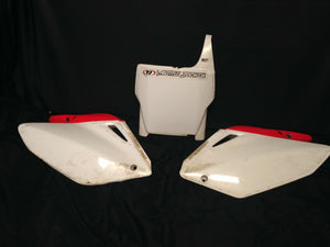 CRF250R NUMBER PLATES PLASTICS KIT  CRF 250 R OEM LEFT RIGHT REAR FRONT HONDA