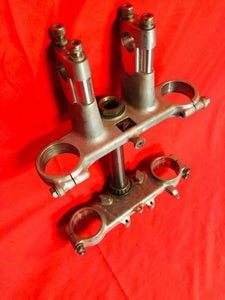 CRF 150 R TRIPLE CLAMPS TREES WITH RISERS BAR CLAMPS OEM HONDA CRF 150 R RB