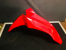 Load image into Gallery viewer, CRF250L FRONT FENDER PLASTIC RED TAKE OFF GENUINE OEM HONDA CRF 450 X