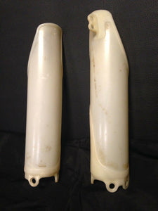 CRF250R FORK LEG GUARDS LEFT RIGHT PLASTICS COVERS CRF450 CRF 250 450 R