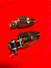 Load image into Gallery viewer, KX65 FOOTPEGS FOOT PEGS COMPLETE OEM (00-18) 01 02 03 04 05 06 07 08 09 KX 65 RM