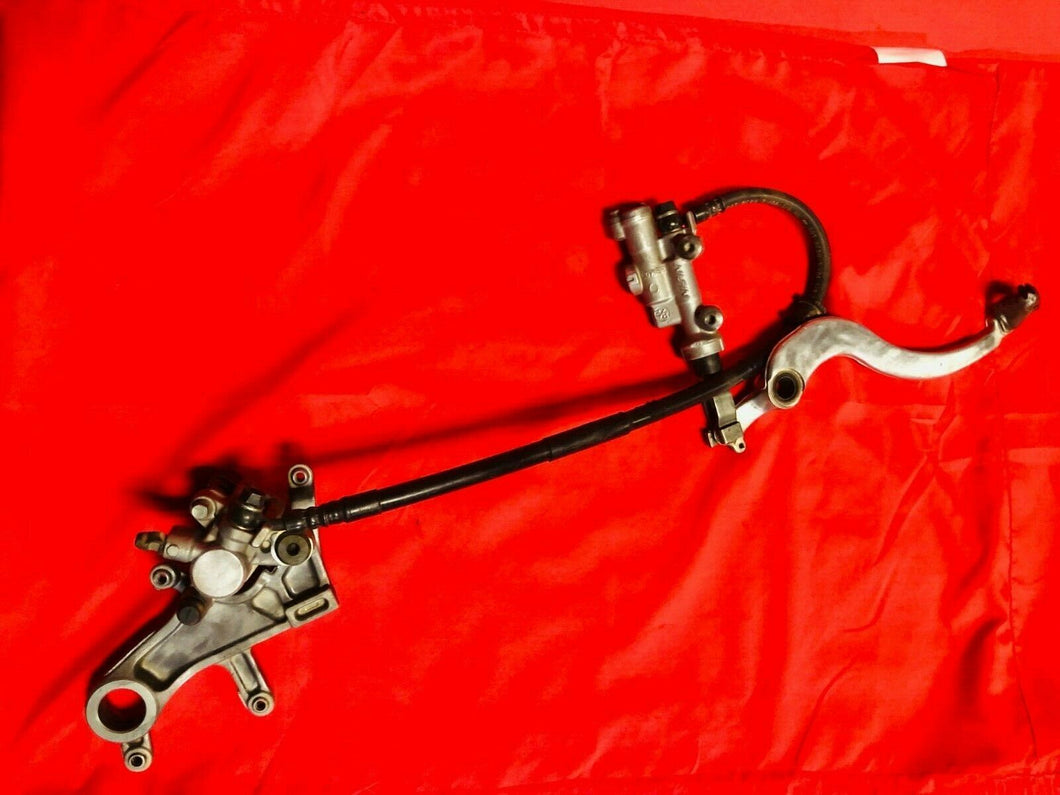 CRF450R REAR BRAKES COMPLETE BRAKE ASSY CALIPER MASTER OEM HONDA CRF 450 R