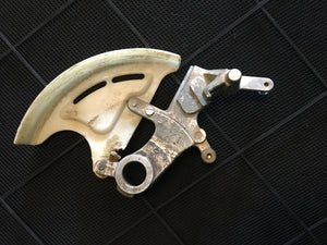 CRF250R REAR CALIPER MOUNT DISC GUARD COMPLETE 04 05 06 HONDA CRF 250 R