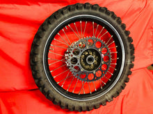 Load image into Gallery viewer, CRF450R REAR WHEEL RIM COMPLETE RENTHAL SPROCKET WAVE ROTOR OEM HONDA CRF 450 R