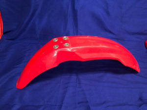 CRF450X FRONT FENDER PLASTIC RED OEM HONDA CRF 450 X