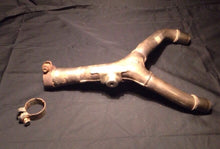 Load image into Gallery viewer, 08 HONDA CRF250R CRF 250 R OEM HEADER DUAL EXHAUST Y MID PIPE MUFFLER