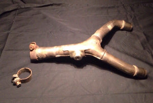 08 HONDA CRF250R CRF 250 R OEM HEADER DUAL EXHAUST Y MID PIPE MUFFLER