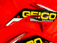 Load image into Gallery viewer, CRF150R SHROUDS TANK PLASTICS GEICO GRAPHICS OEM (07-18) HONDA CRF 150 R RB