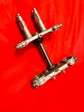 CRF 150 R TRIPLE CLAMPS TREES WITH RISERS BAR CLAMPS OEM HONDA CRF 150 R RB