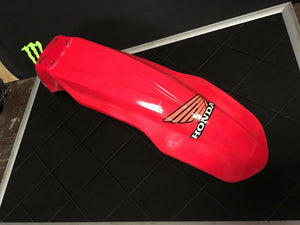 CRF250R RED FRONT FENDER PLASTICS CRF 250 R COMPLETE OEM HONDA