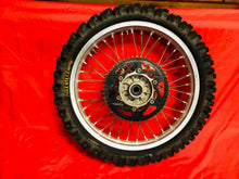 Load image into Gallery viewer, 07 RM125 REAR WHEEL RIM COMPLETE VORTEX SPROCKET OEM SUZUKI RM 125 (01-07)