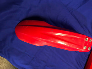 CRF450X FRONT FENDER PLASTIC RED OEM HONDA CRF 450 X