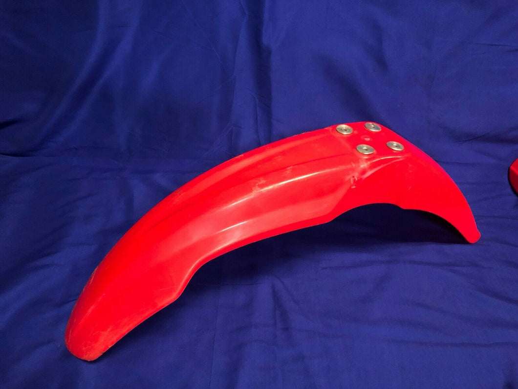 CRF450X FRONT FENDER PLASTIC RED OEM HONDA CRF 450 X